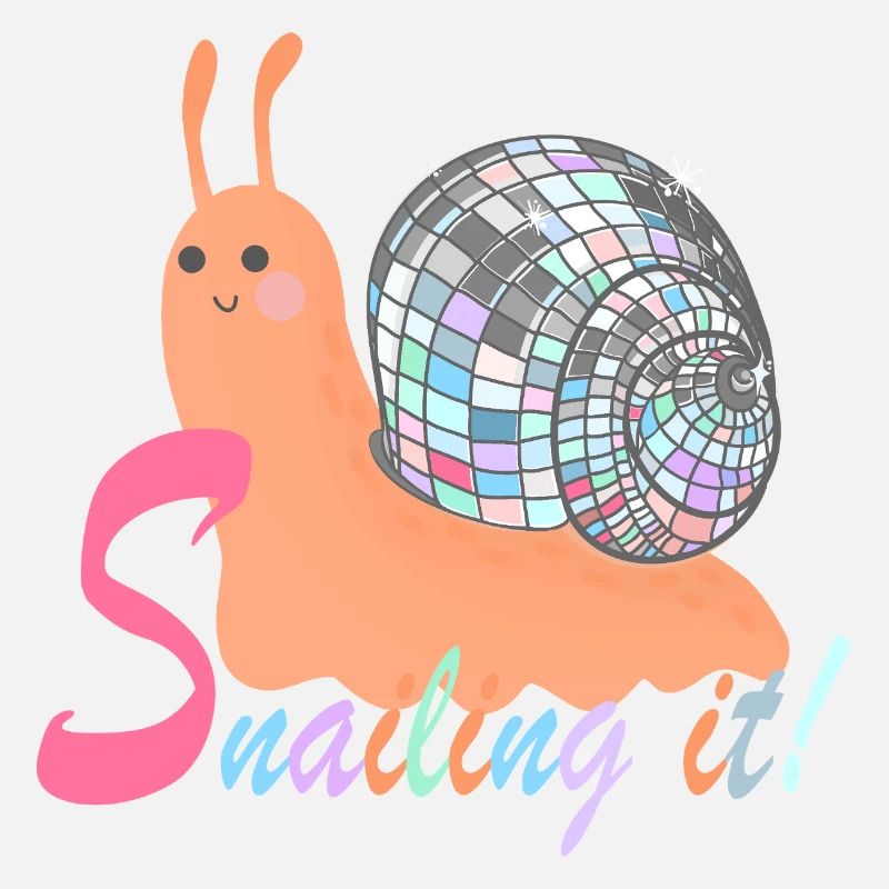 Escargot ! – Escargot coloré avec boule disco
