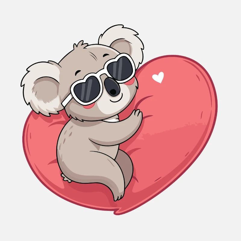 Koala Smiling Heart