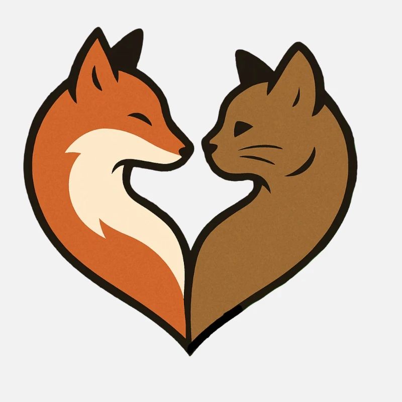 Forme de cœur d’animal