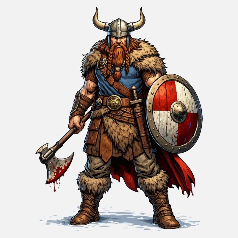 Viking Warrior with Shield