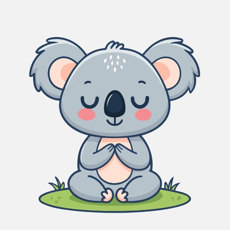 Zen Koala in meditation