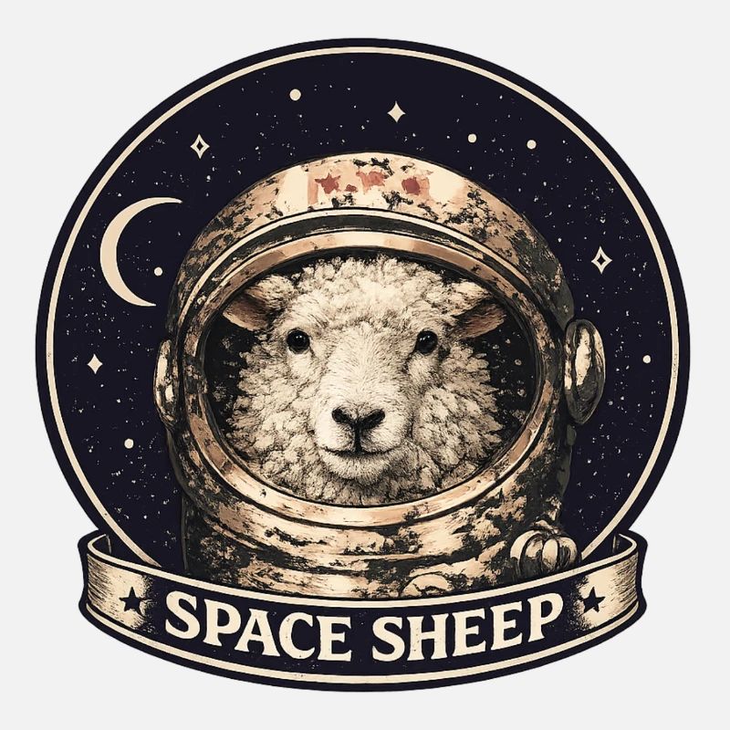 Astronaute mouton de l’espace