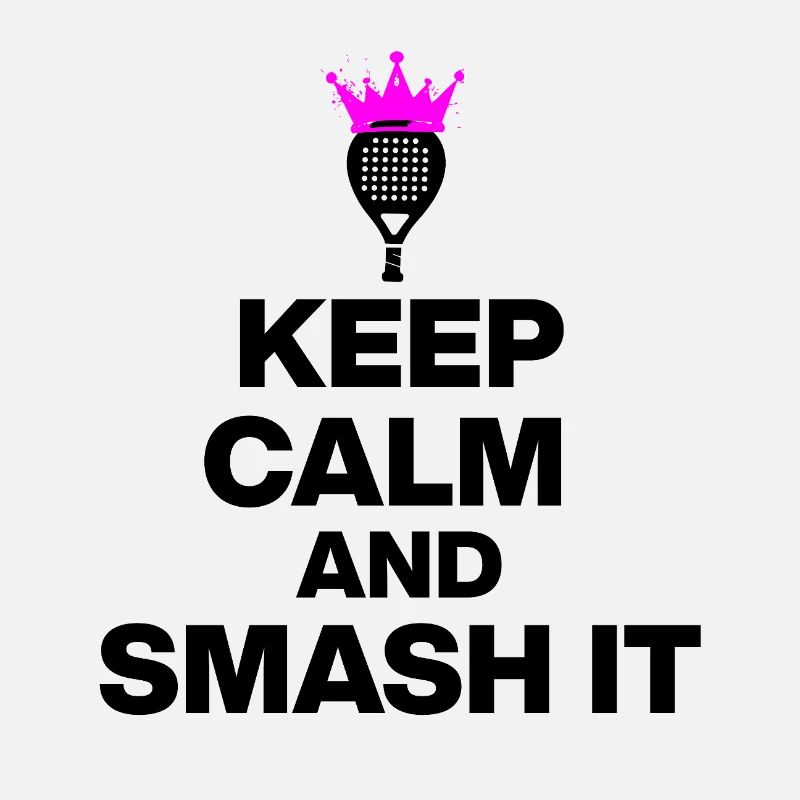 KEEP CALM AND SMASH IT, PADEL POWER, GESCHENK PINK