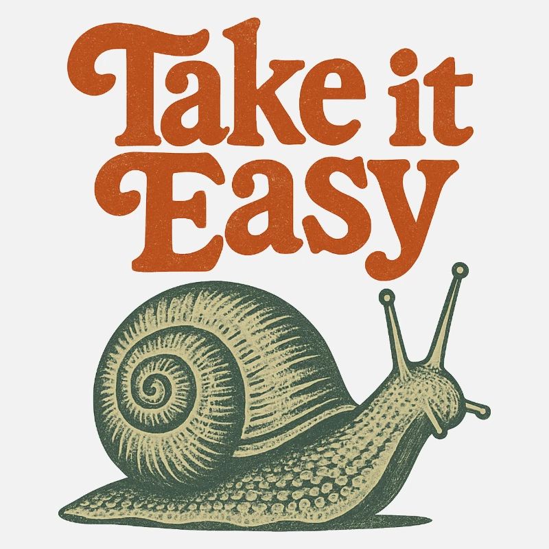Nimm es locker Snail Retro