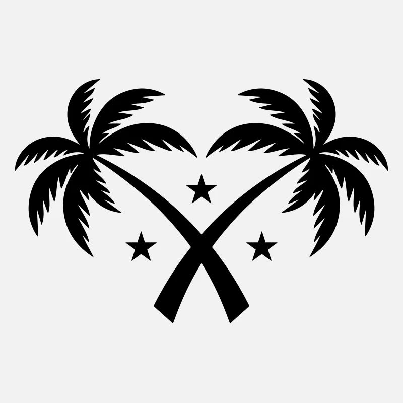 Palm Tree Symbol Island