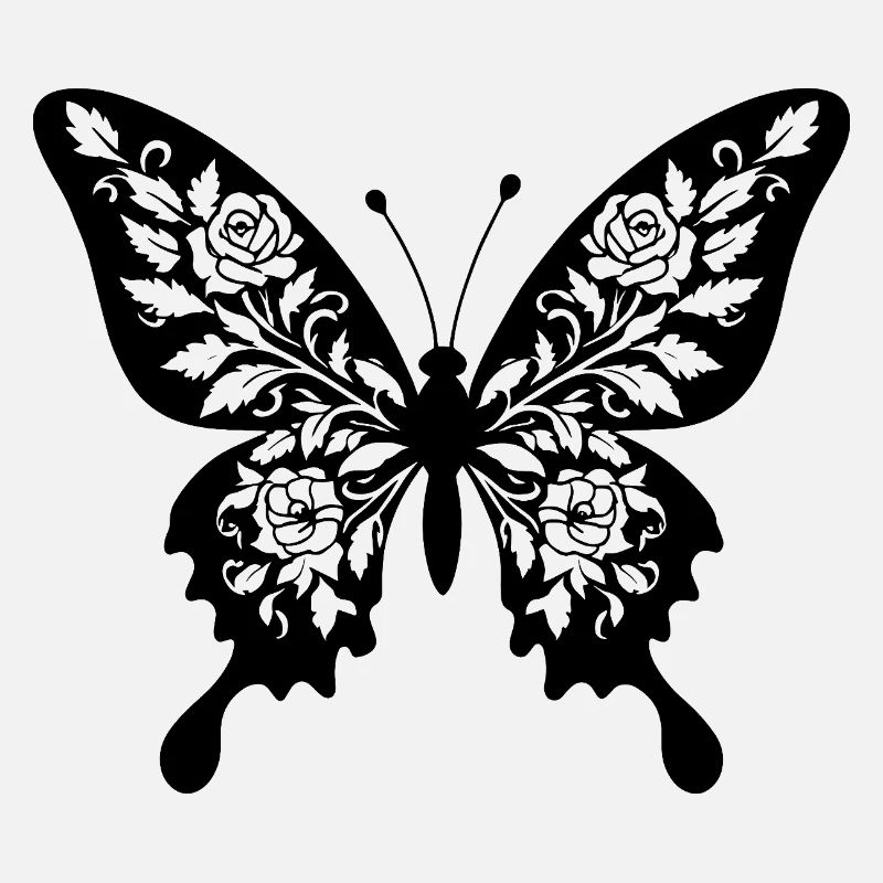 Papillon fleur filigrane