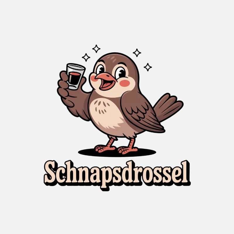 Schnapps Thrush Drôle de diction sur la boisson