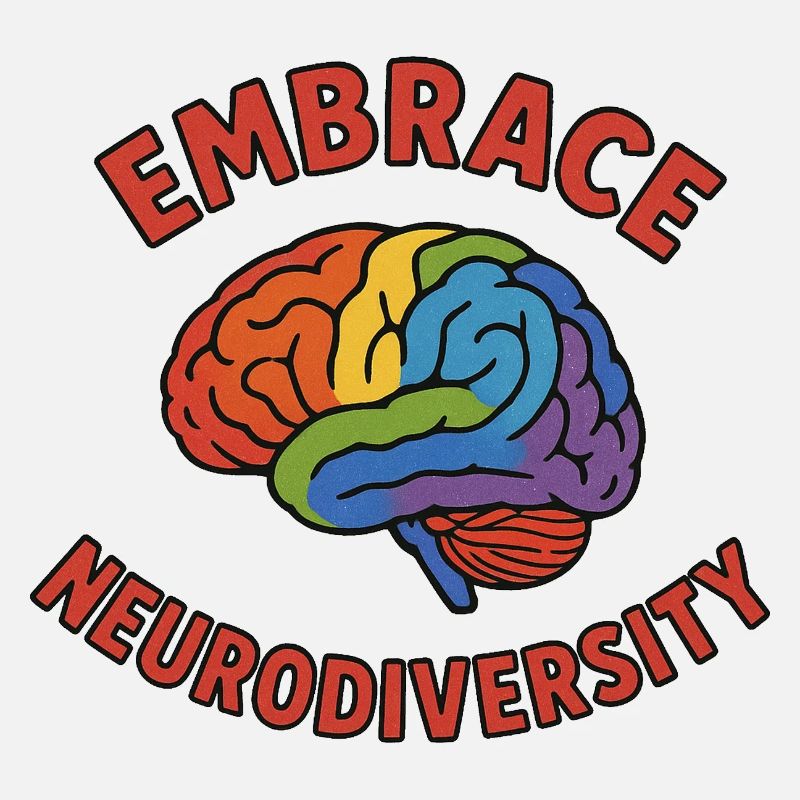 Rainbow Brain Embrace Neurodiversity