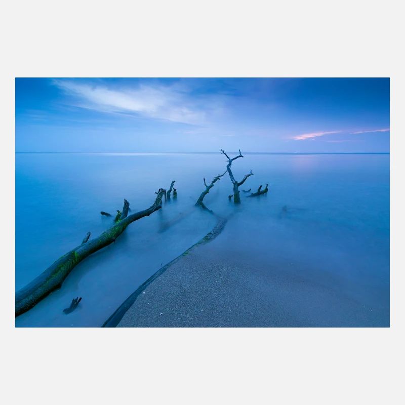Blaue Stunde am Weststrand