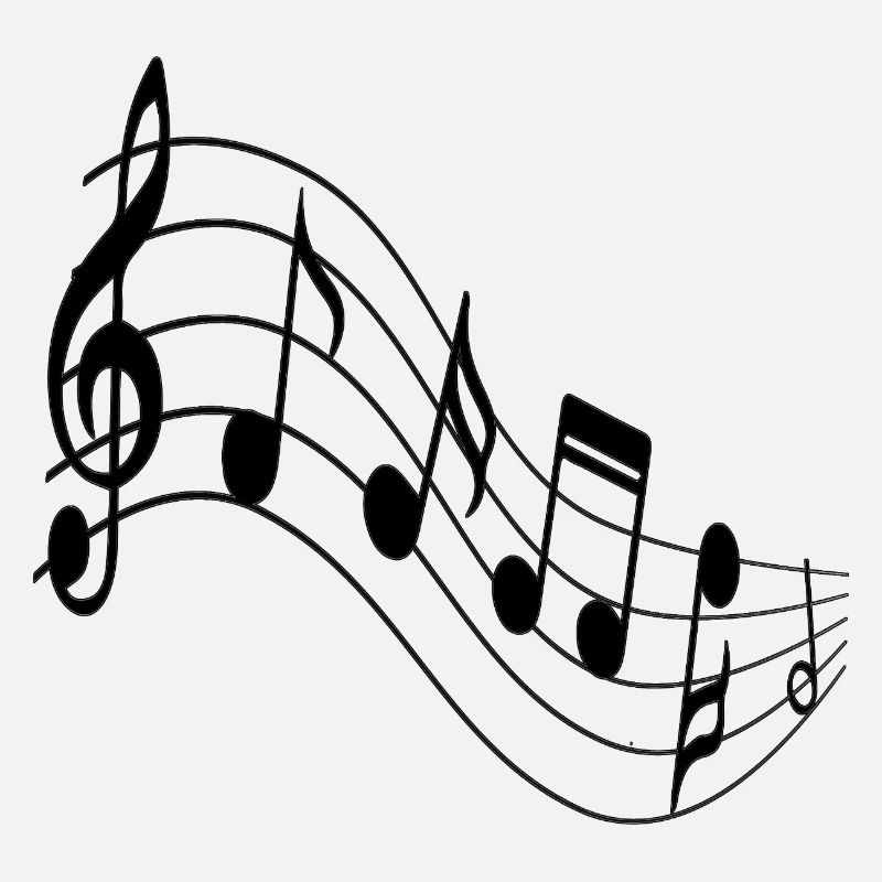 Melodic Wave Staff-Kunst
