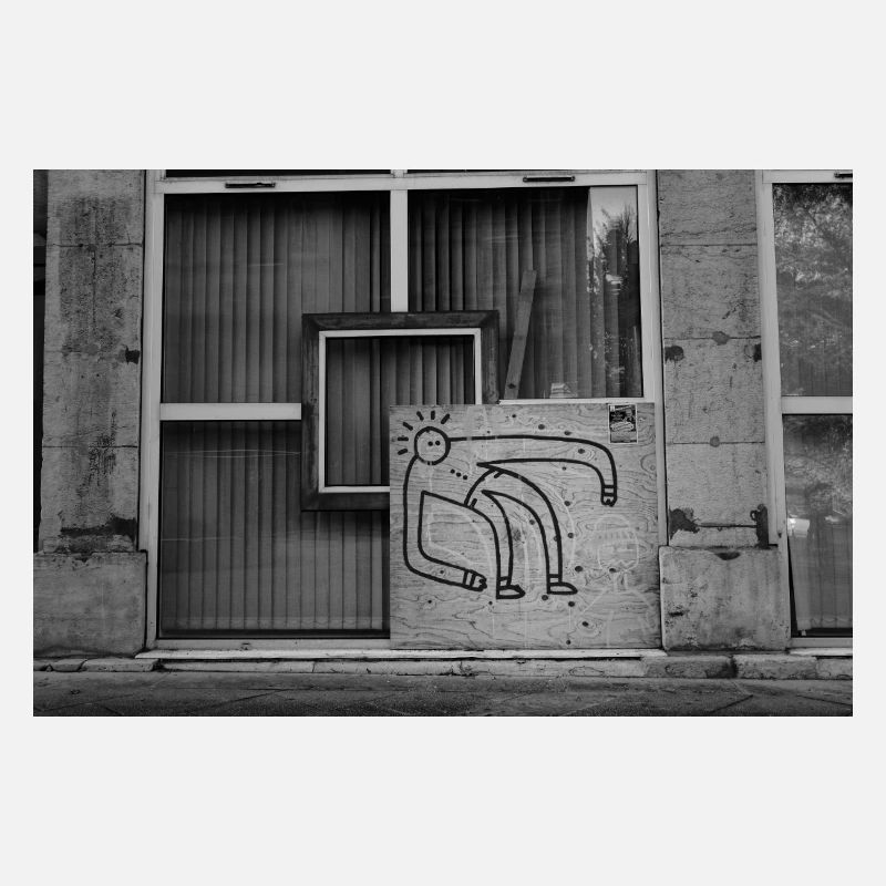Minimalistische urbane Graffiti-Figur
