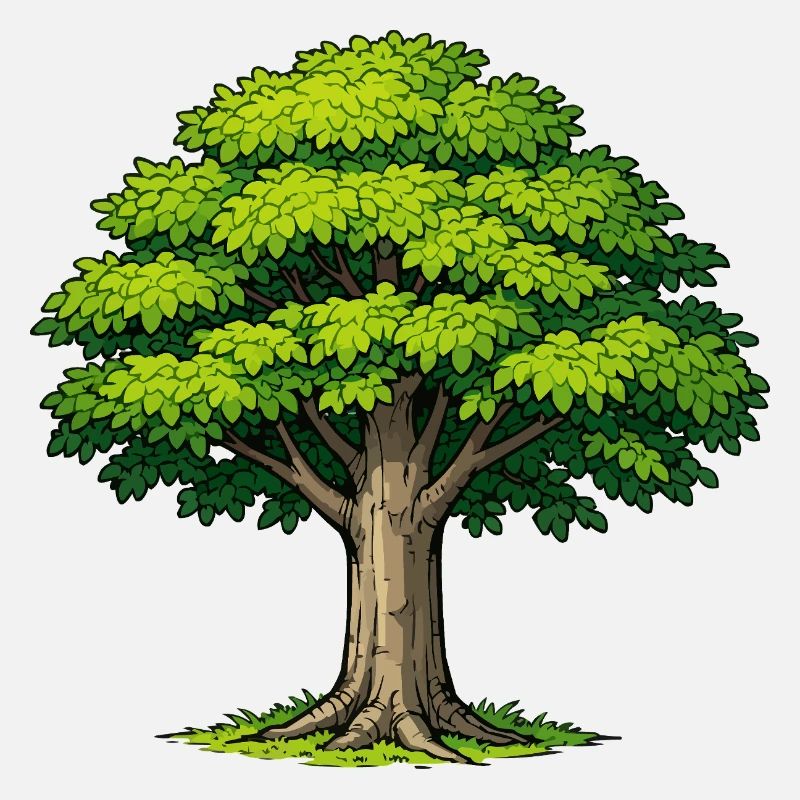 Tree with lush foliage