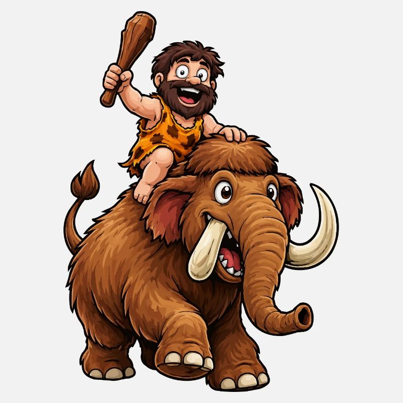 Caveman on a mammoth journey