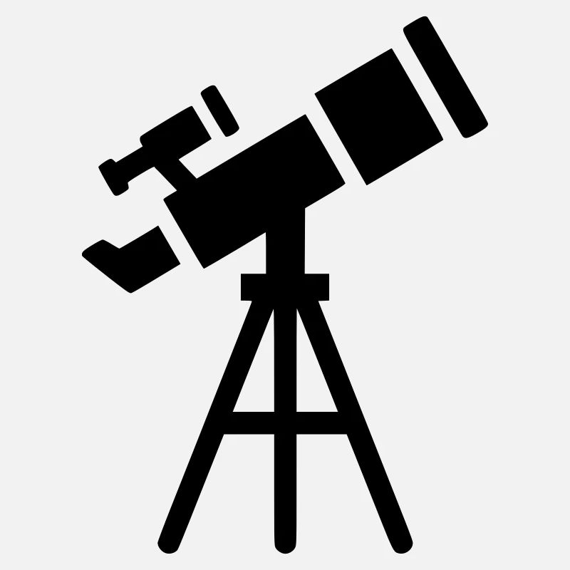 Teleskop Silhouette Sterne