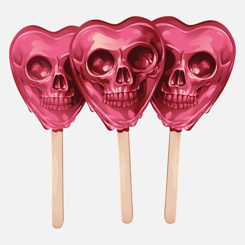 Pink Skull Lollis