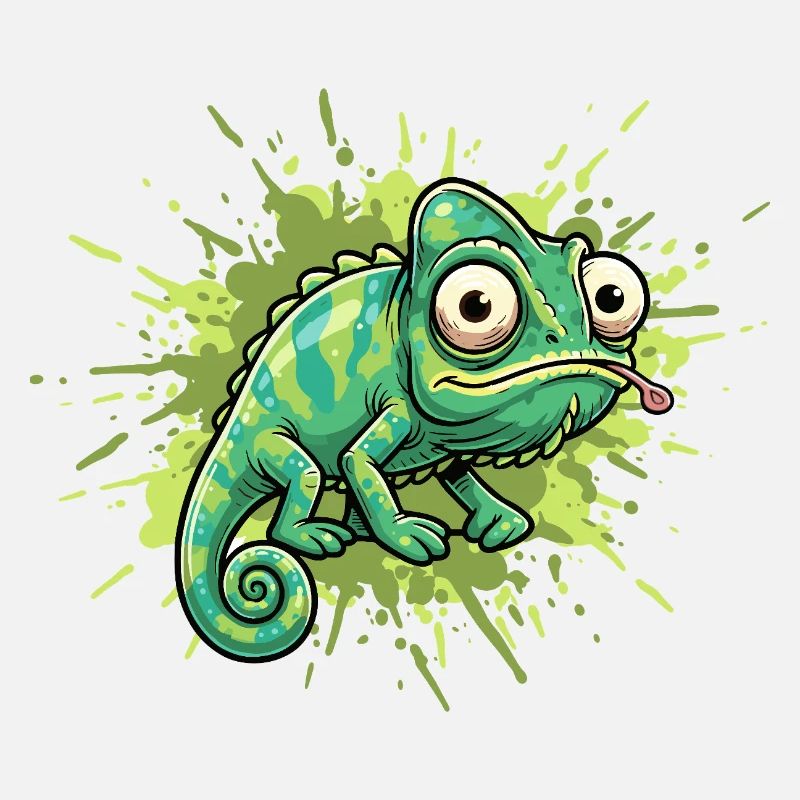 Éclaboussure de graffiti caméléon