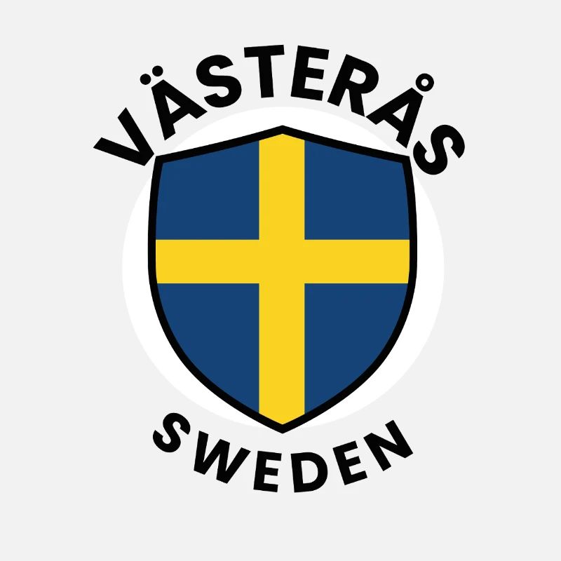 Schwedisches Flaggen-Schildemblem