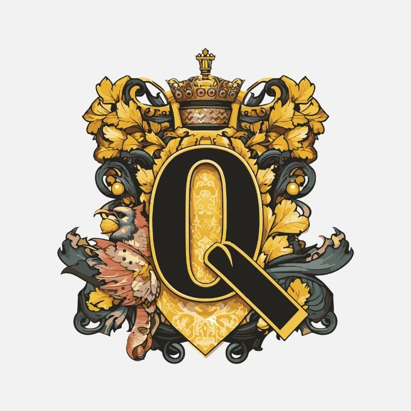 Q Buchstabe Name Krone