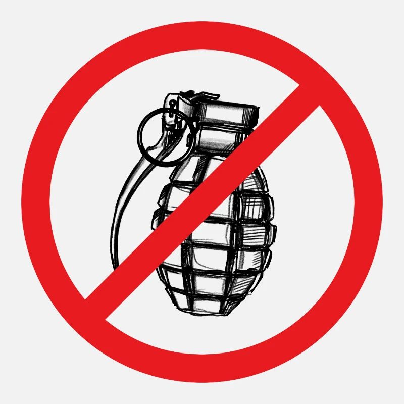 Grenade interdite ! Paix ! - Illustration