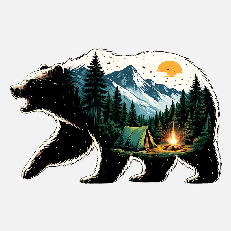 Ursine Adventure: Mountain Camping