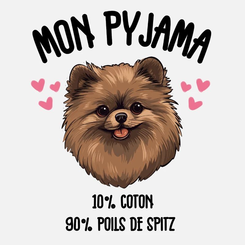 Lustige Pomeranian-Spitzhunde-Pyjamas