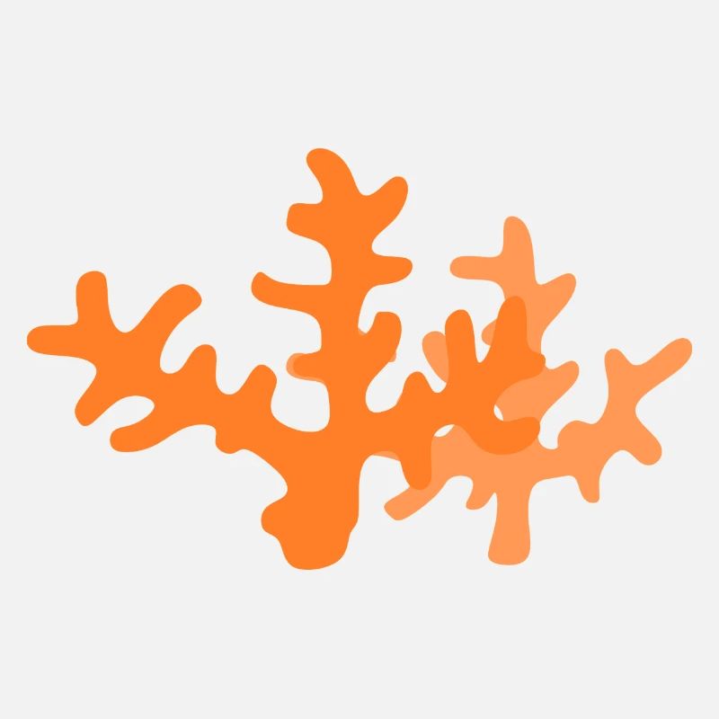 Orange Coral Reef Abstract