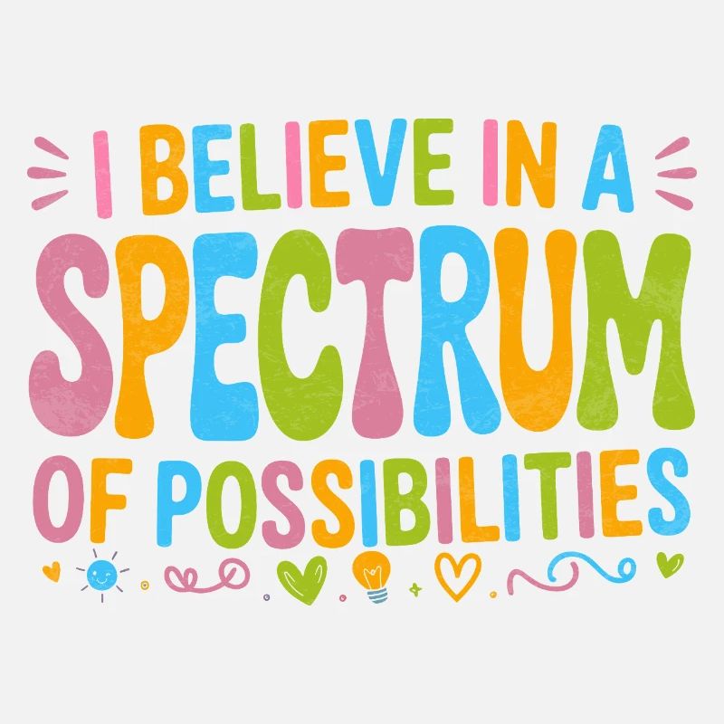 Autism Awareness Support rainbow