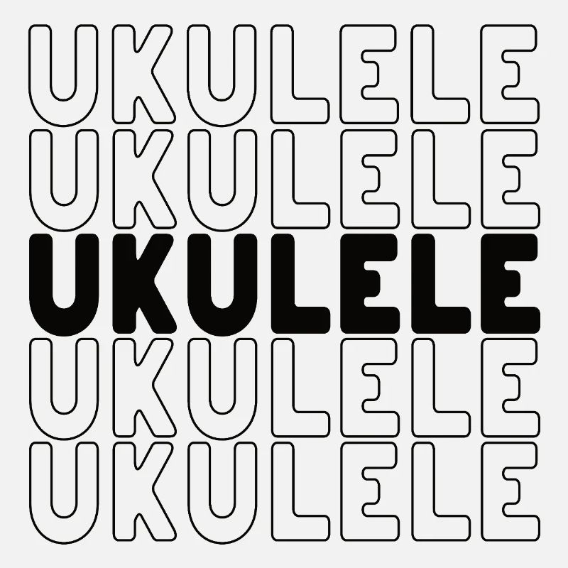 Typographie du ukulélé