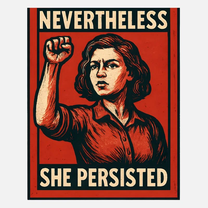 Yet she held by poster