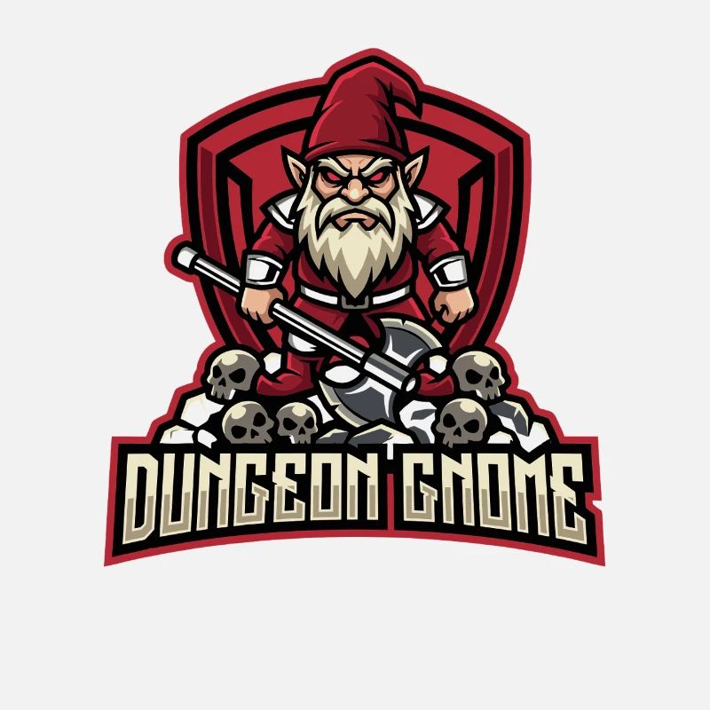Evil Gnome, Dark Gnome, Goth Gnome, Funny Gnome