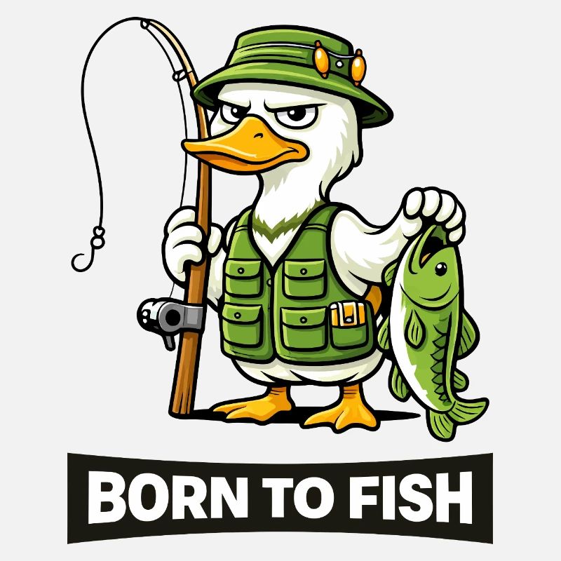Né de pêcheur au canard pêcheur