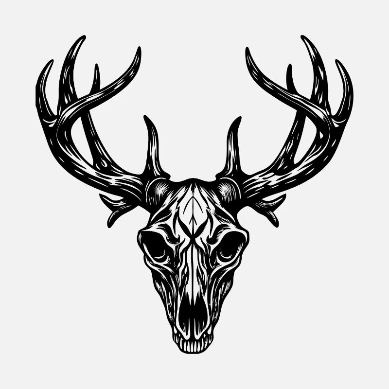 Deer skull