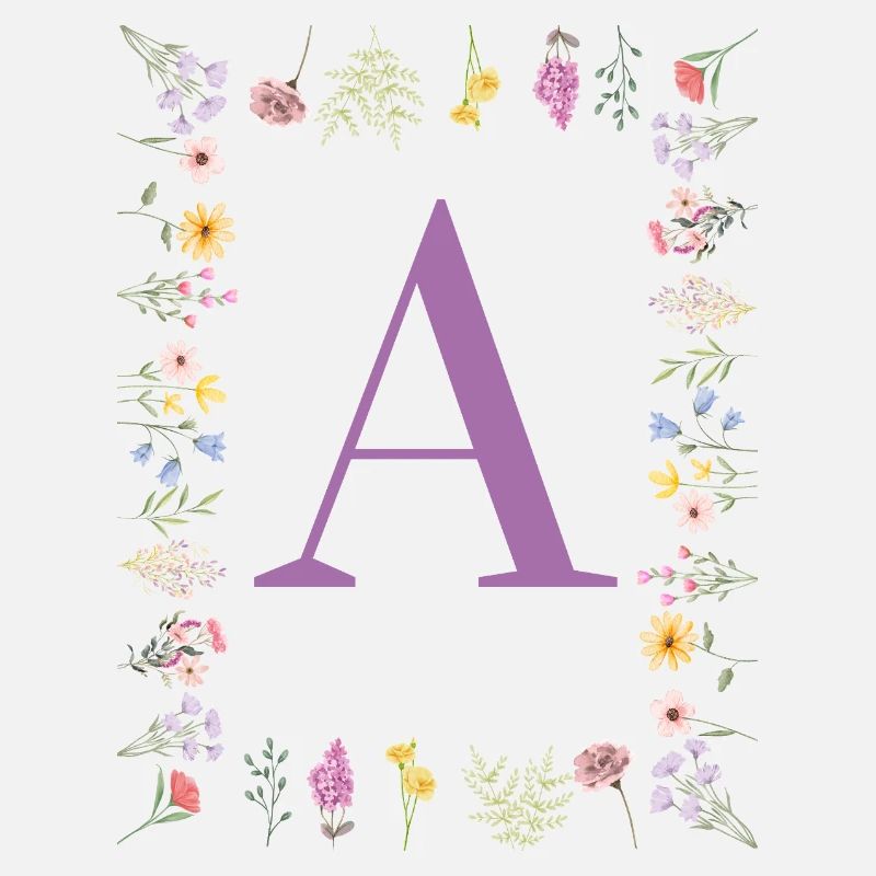Initiale florale