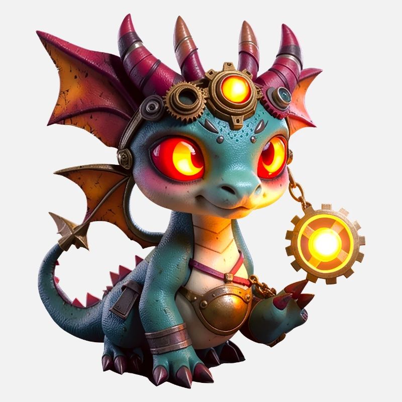 Illuminated Steampunk Dragon