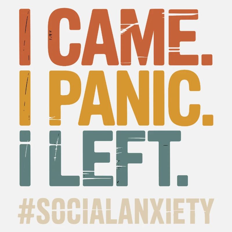 Introvertiertes Problem Lustiger Sozialfreak