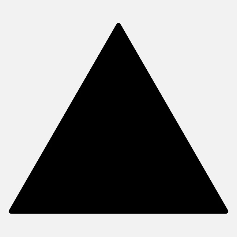 Symbol triangle equilateral black