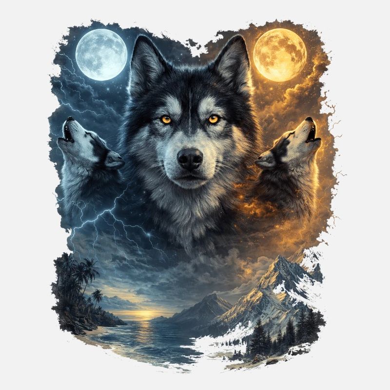 Two Moons Siberian Husky