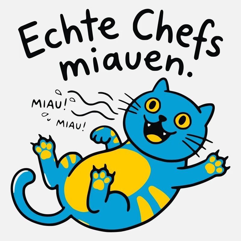 Fröhliche blaue Katze Miauen