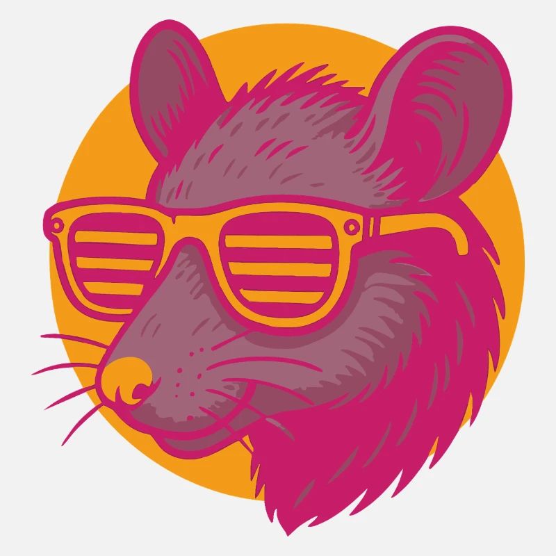 Ratte mit Sonnenbrille