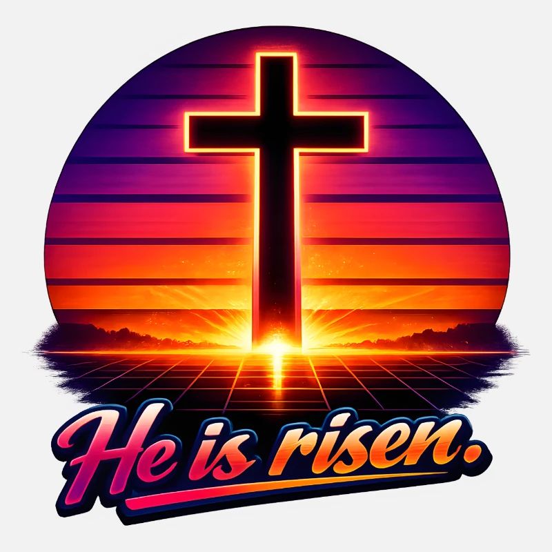 he is risen retro