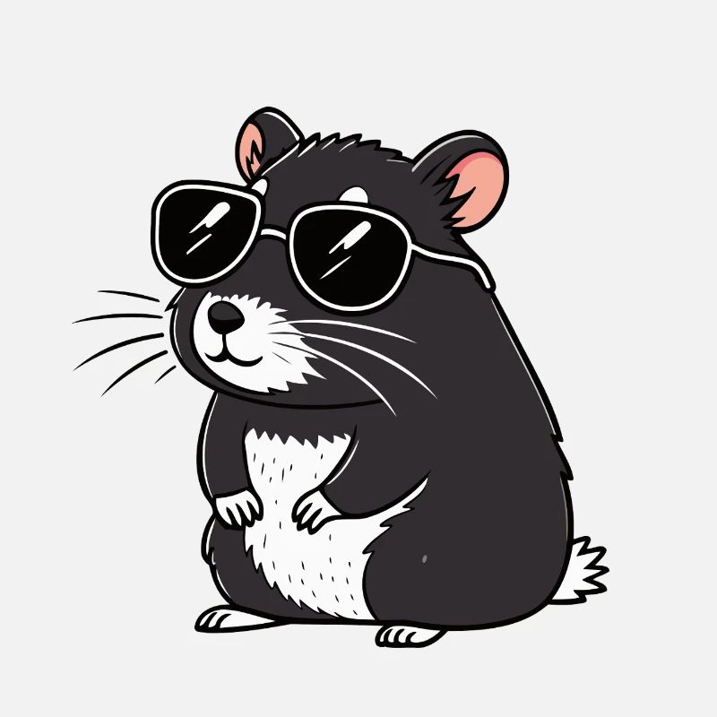 Hmster chic dark glasses