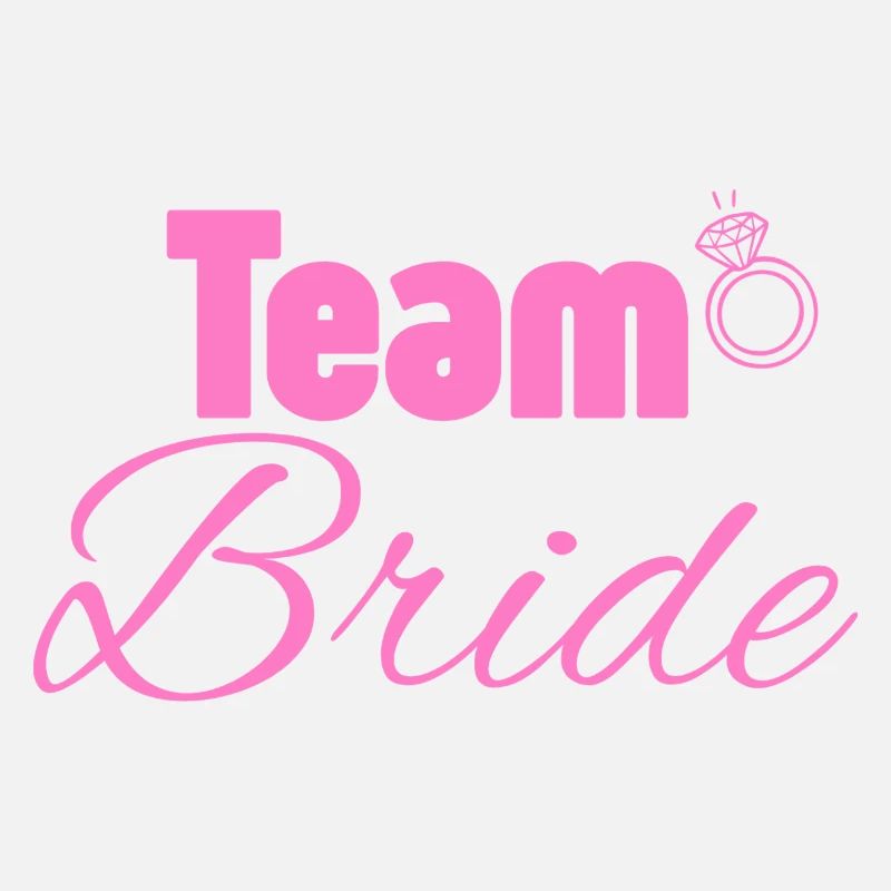 Team Bride: Pink Ring Logo