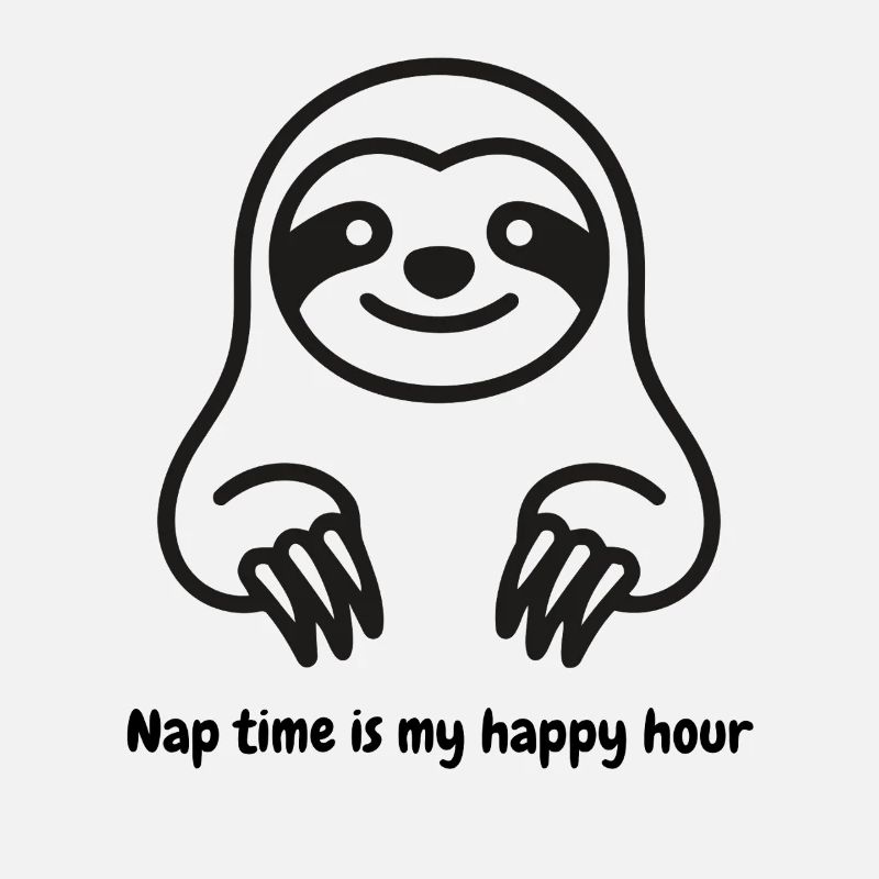 Cuddly Sloth Cartoon