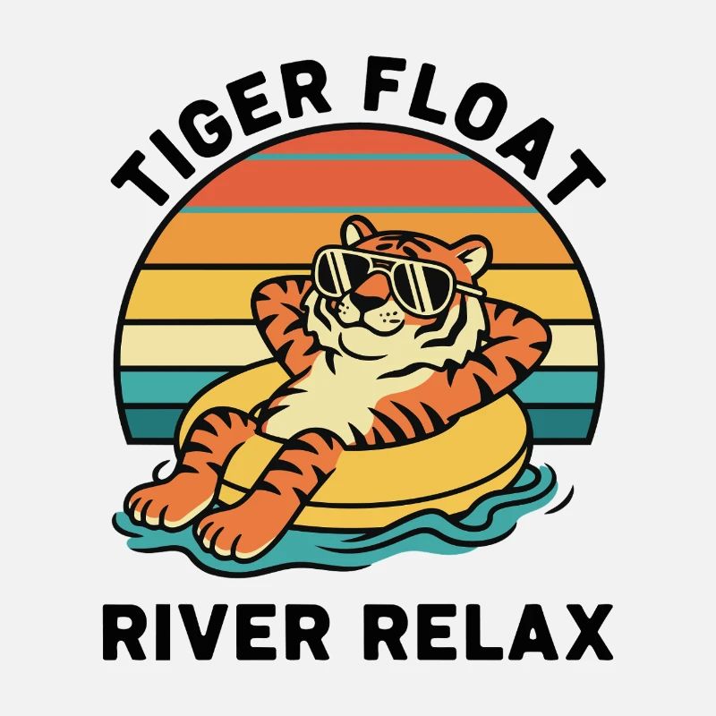 Tigre Bouée Rétro Tiger Float River Relax