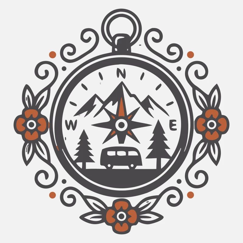 Vintage Vanlife Compass Camping