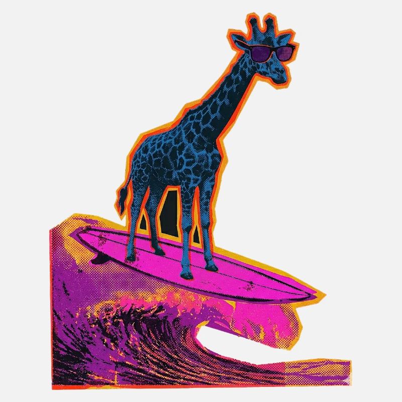 Surfer Giraffe