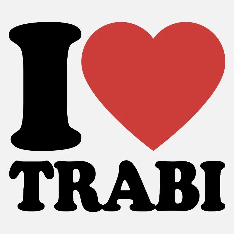 Ich liebe Trabi Herz Retro-Design