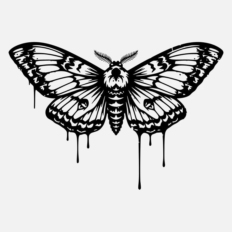 Tatouage de papillon de nuit