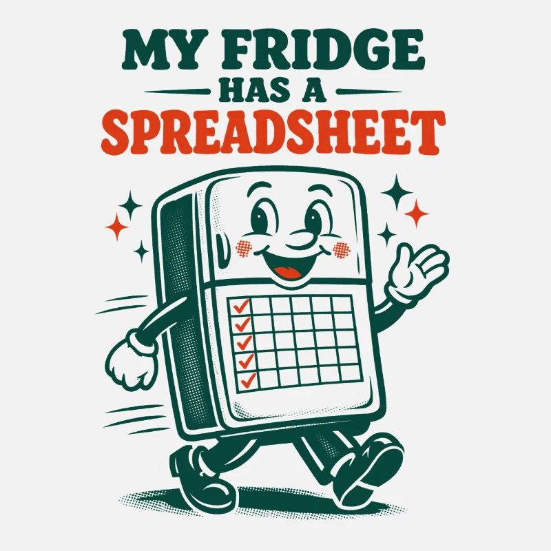 Refrigerator with table | Meal Prep Humor