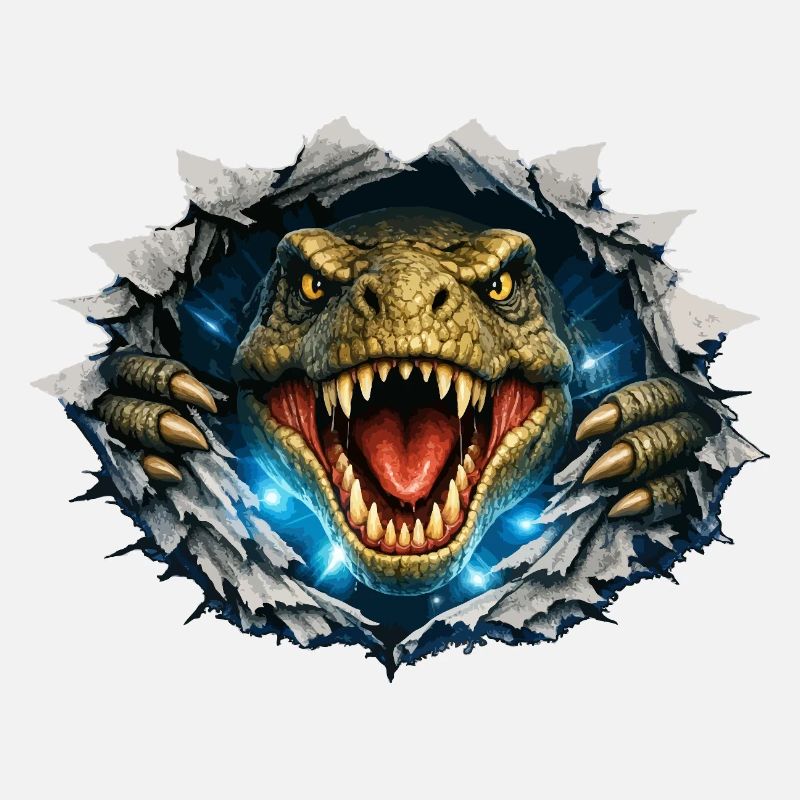 T-Rex breakthrough from crack